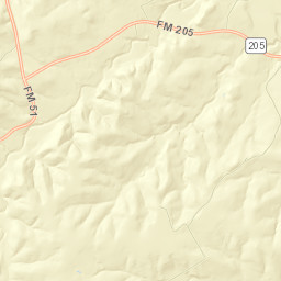 Farm to Market Road 205, Bluff Dale, TX Street Map
