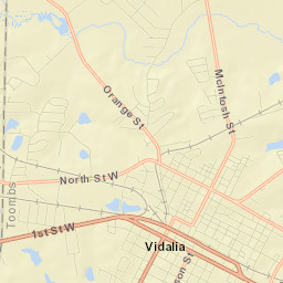 Vidalia Street Map