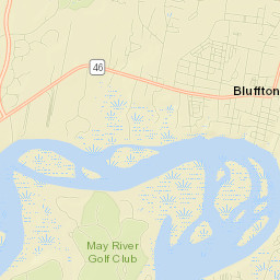 Bluffton Street Map