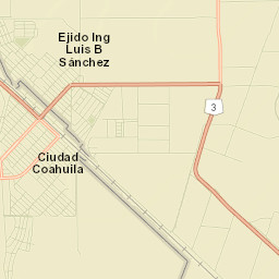 Estación Coahuila Street Map