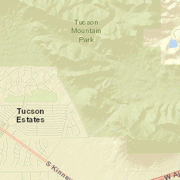 Tucson Estates Street Map
