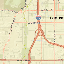 South Tucson Street Map