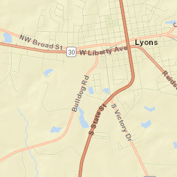 Lyons Street Map