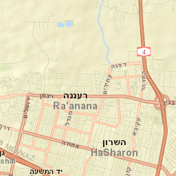 Ra'anana Street Map