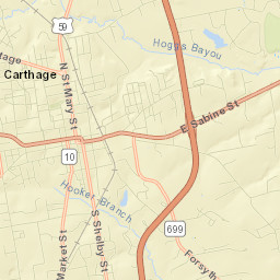 Carthage Street Map