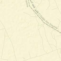 Kelaa-Des-Sraghna Street Map