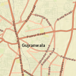 Gujranwala Street Map
