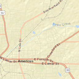 Americus Street Map