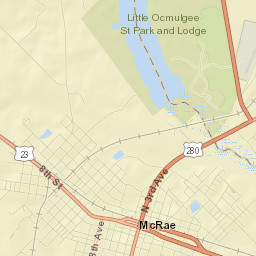 McRae Street Map