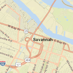 Savannah, Georgia Street Map