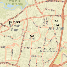 Bnei Brak Street Map
