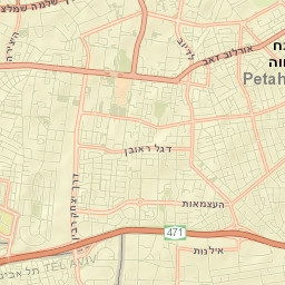 Petaẖ Tiqwa Street Map