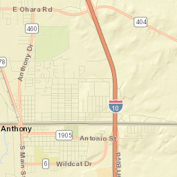 Anthony Street Map