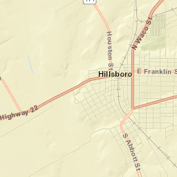 Hill County Street Map