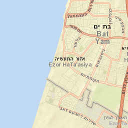 Bat Yam Street Map