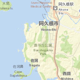 Akune Shi Street Map