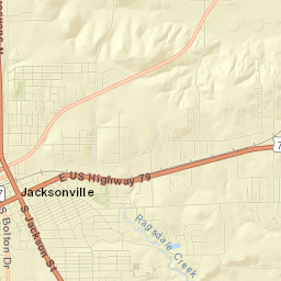 Jacksonville Street Map