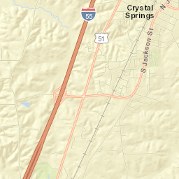 Crystal Springs Street Map