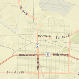 Cordele Street Map