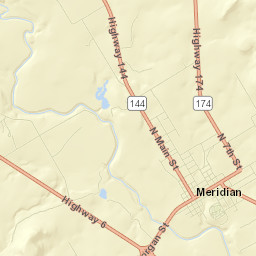 Meridian Street Map
