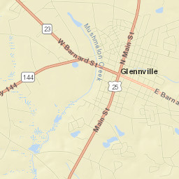 Glennville Street Map