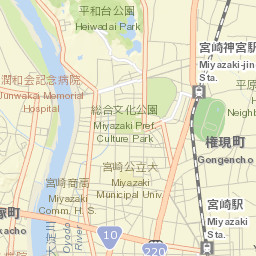 Miyazaki Street Map