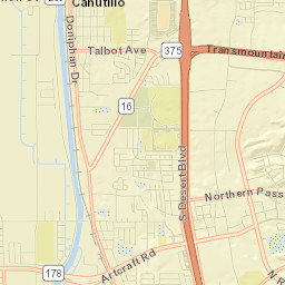 Canutillo Street Map