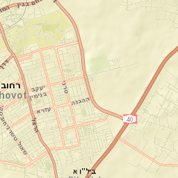 Reẖovot Street Map