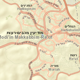 Modi‘in Makkabbim Re‘ut Street Map