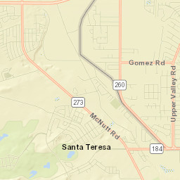 Santa Teresa Street Map