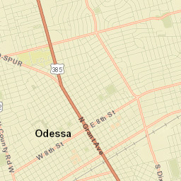 Odessa Street Map