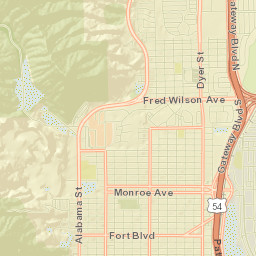 3402-3440 Dyer St, El Paso, TX 79930, Street Map