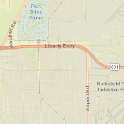 Fort Bliss Street Map
