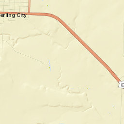 Sterling City Street Map