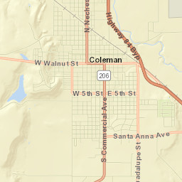 139 East Liveoak Street, Coleman, TX  Street Map