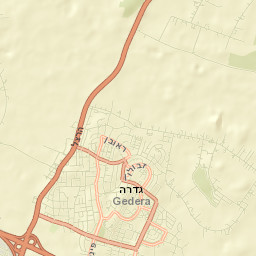 Gedera Street Map