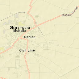 Qadian Street Map