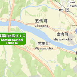 Satsumasendai Shi Street Map