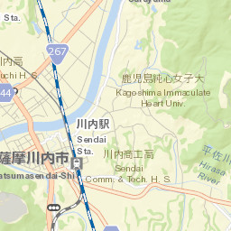 Satsumasendai Street Map