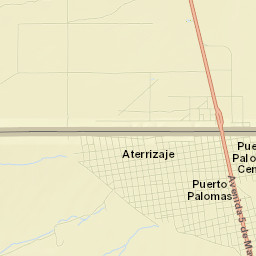Puerto Palomas Street Map