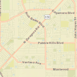 El Paso County Street Map