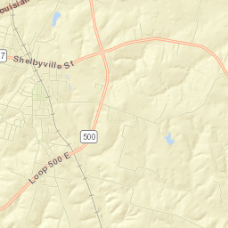 Shelby County Street Map