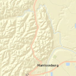 Harrisonburg Street Map