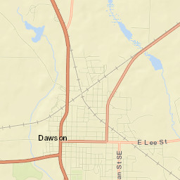 Terrell County Street Map