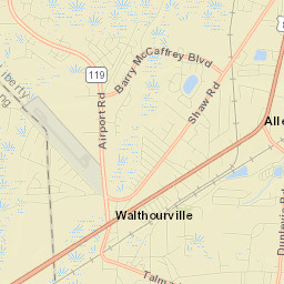 Walthourville Street Map