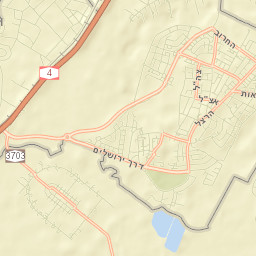 Gan Yavne Street Map