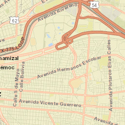 Juárez-Villa Ahumada, Chamizal, Ciudad Juárez, Chihuahua, M Street Map