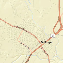 Ballinger Street Map