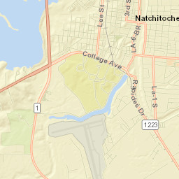 Natchitoches Street Map