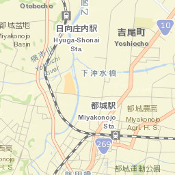 Miyakonojō Street Map